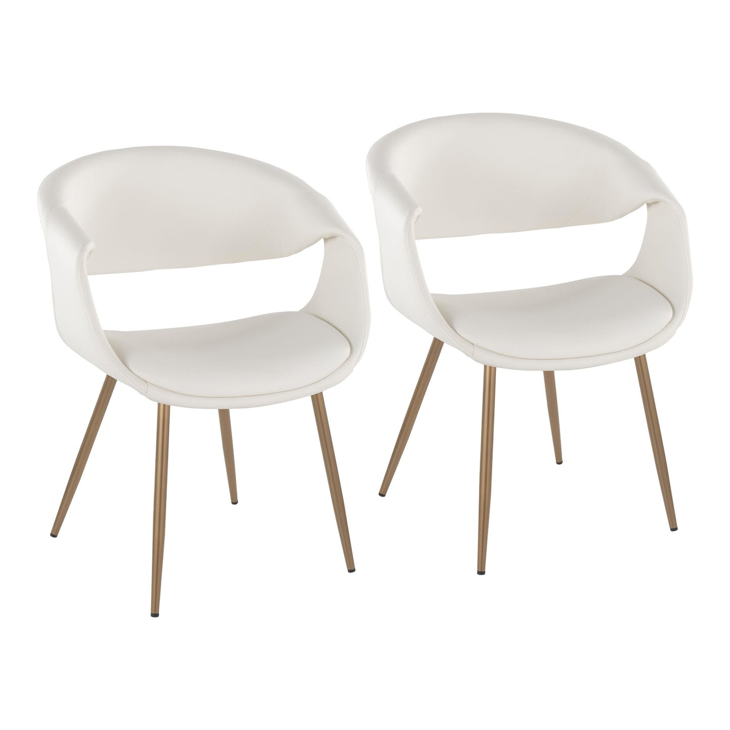Curvo Upholstered Chair - Set of 2