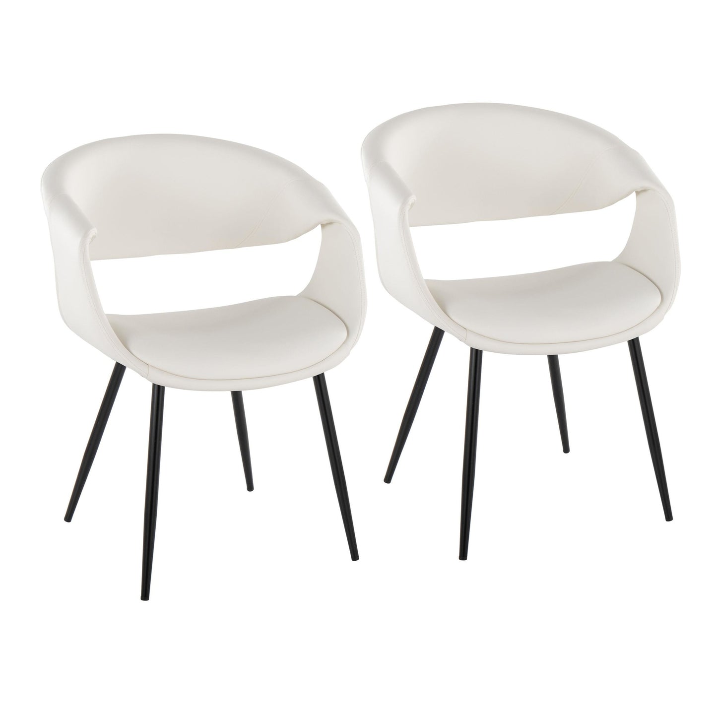 Curvo Upholstered Chair - Set of 2