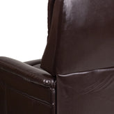 HERCULES Series Brown LeatherSoft Remote Powered Lift Recliner for Elderly