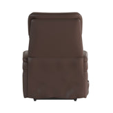 HERCULES Series Cognac LeatherSoft Remote Powered Lift Recliner for Elderly