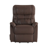 HERCULES Series Cognac LeatherSoft Remote Powered Lift Recliner for Elderly