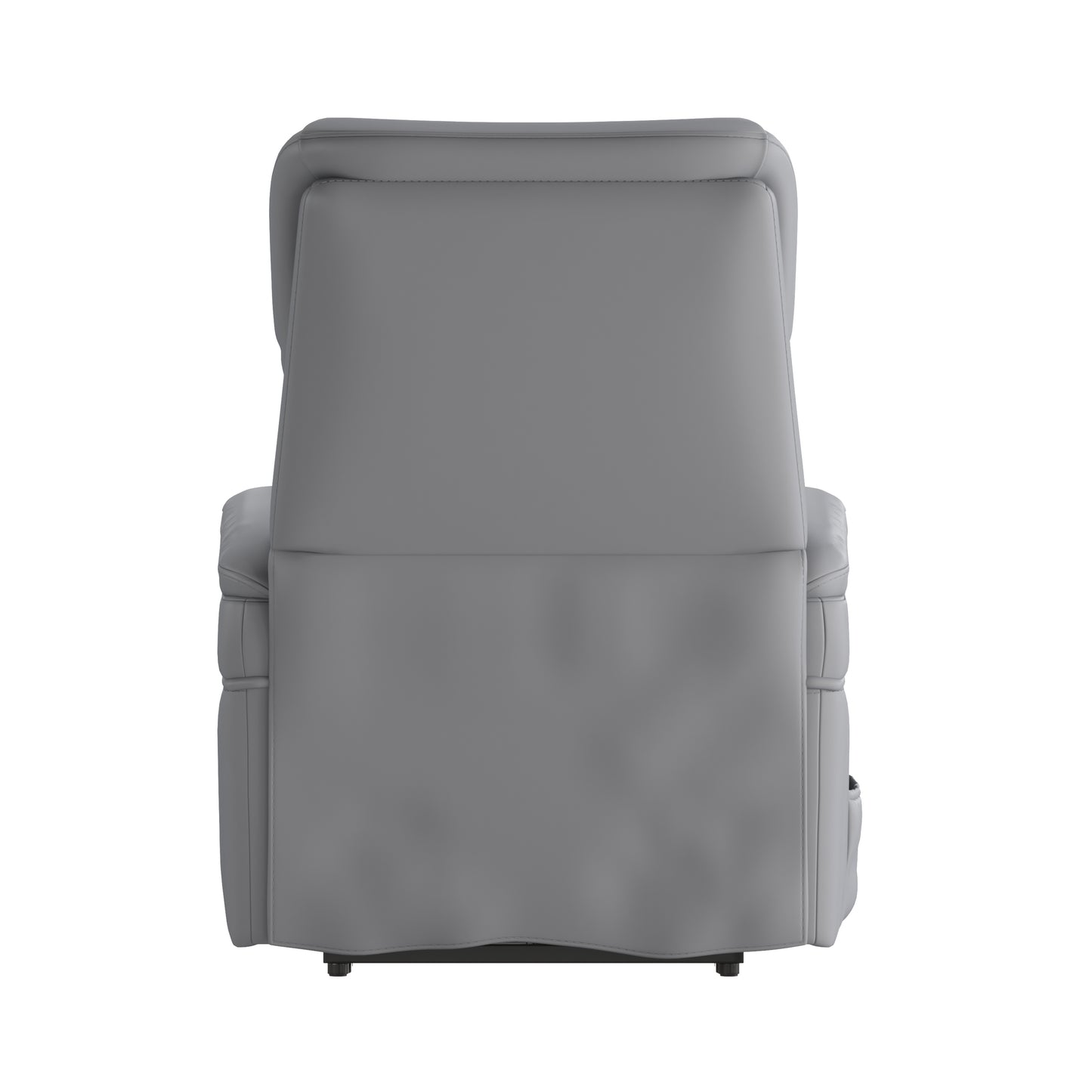 HERCULES Series Gray LeatherSoft Remote Powered Lift Recliner for Elderly