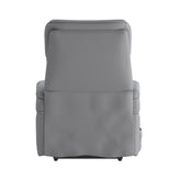 HERCULES Series Gray LeatherSoft Remote Powered Lift Recliner for Elderly