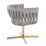 Braided Renee Swivel Accent Chair