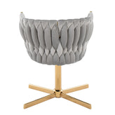 Braided Renee Swivel Accent Chair