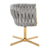 Braided Renee Swivel Accent Chair
