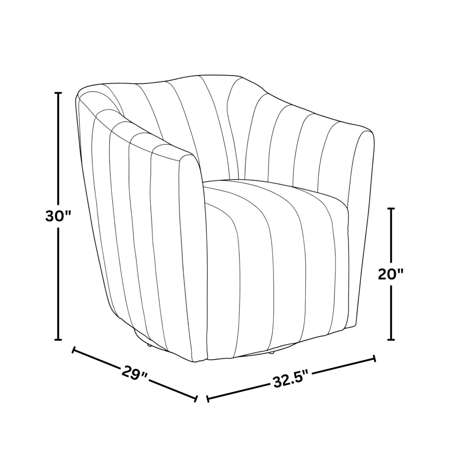 Finley Upholstered Swivel Accent Chair
