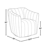 Finley Upholstered Swivel Accent Chair