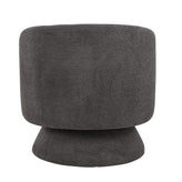 Zara Upholstered Swivel Accent Chair With Pillow