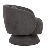 Zara Upholstered Swivel Accent Chair With Pillow