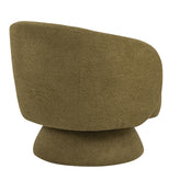 Zara Upholstered Swivel Accent Chair With Pillow