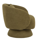 Zara Upholstered Swivel Accent Chair With Pillow
