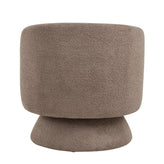 Zara Upholstered Swivel Accent Chair With Pillow