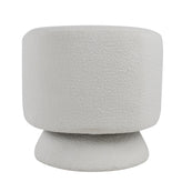 Zara Upholstered Swivel Accent Chair With Pillow