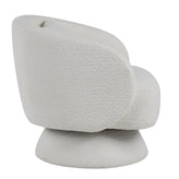 Zara Upholstered Swivel Accent Chair With Pillow