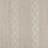 Melissa 8' x 10' White & Ivory Geometric Design Handwoven Area Rug - Wool/Polyester/Cotton Blend