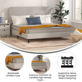Capri Comfortable Sleep 6 Inch CertiPUR-US Certified Spring Mattress, King Mattress in a Box