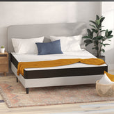 Capri Comfortable Sleep 8 Inch CertiPUR-US Certified Foam and Innerspring Hybrid Mattress, King Mattress in a Box