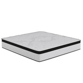 Capri Comfortable Sleep Firm 12 Inch CertiPUR-US Certified Hybrid Pocket Spring Mattress, Extra Firm Feel, Durable Support, King Mattress in a Box