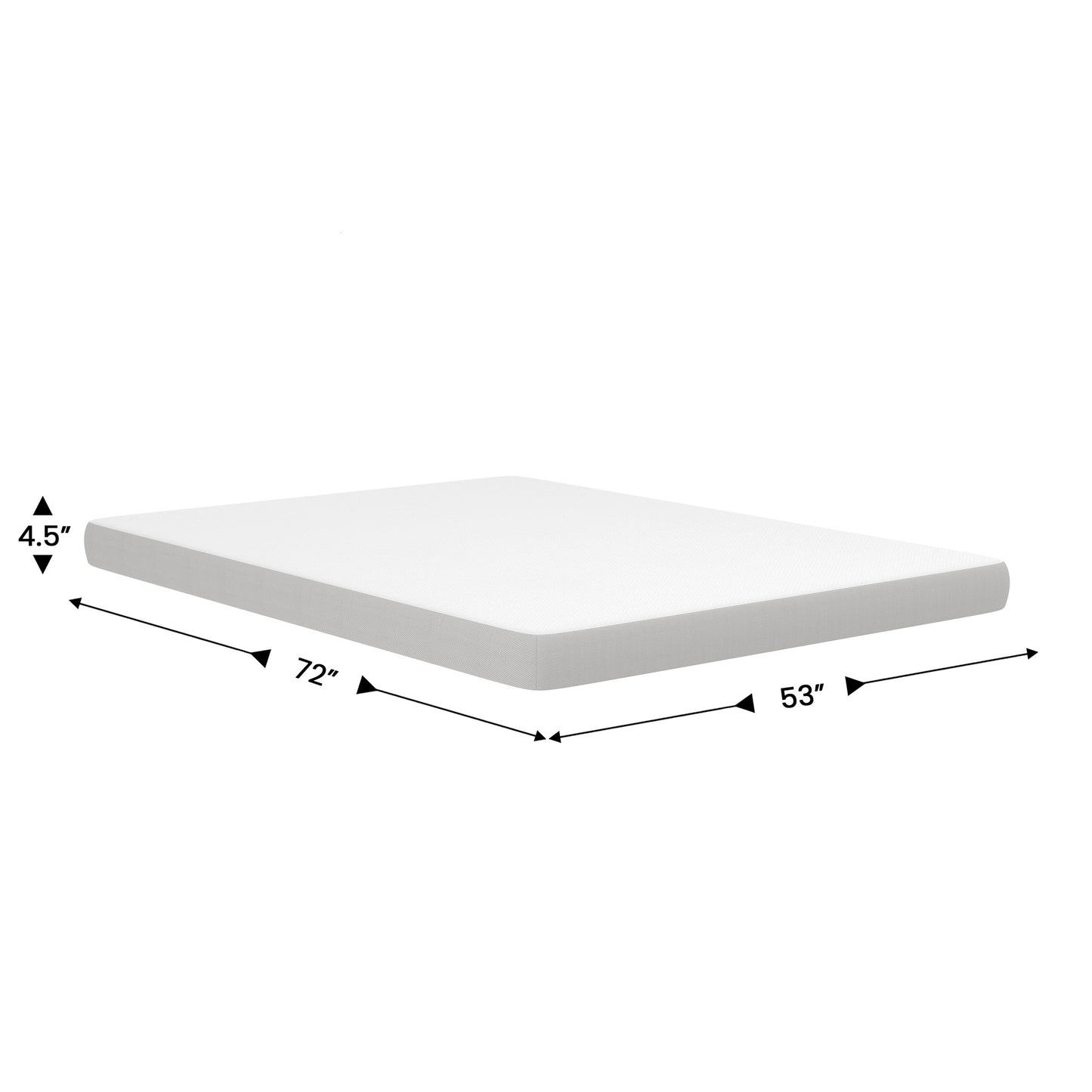 Cloud 4" Cooling Memory Foam Full Mattress in a Box for Sleeper Sofas, Dorm, Boat, or RV Use