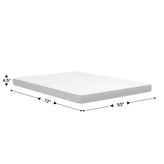 Cloud 4" Cooling Memory Foam Full Mattress in a Box for Sleeper Sofas, Dorm, Boat, or RV Use