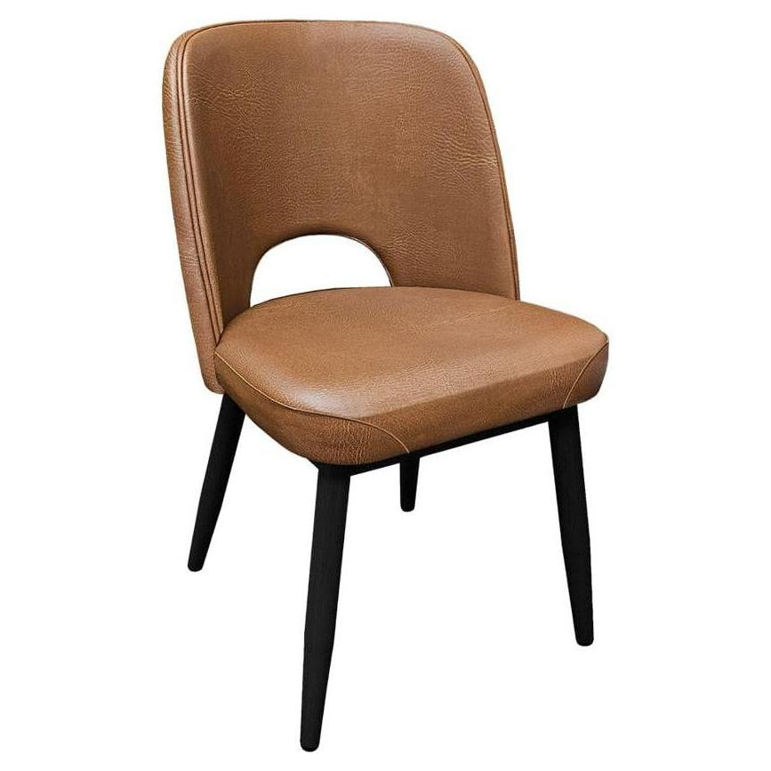 Amata Cut Back Bucket Style Upholstered Dining Chairs