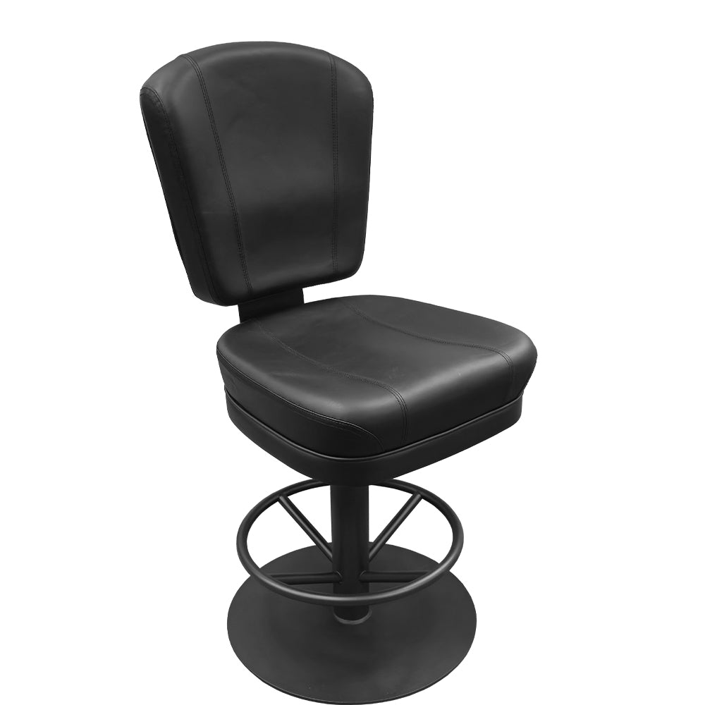 Holdem Casino Stool with Counter Height Pedestal Disc Swivel Base