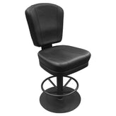 Holdem Casino Stool with Counter Height Pedestal Disc Swivel Base