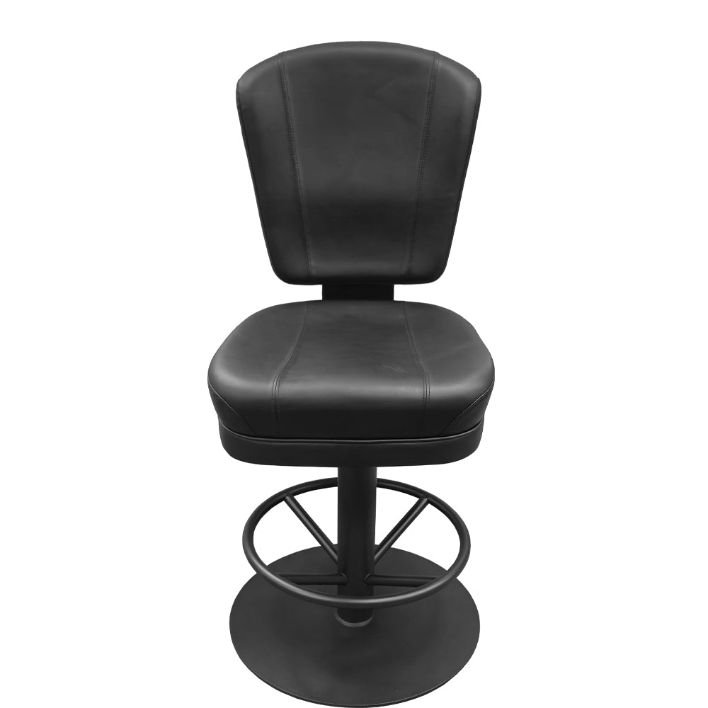 Holdem Casino Stool with Counter Height Pedestal Disc Swivel Base