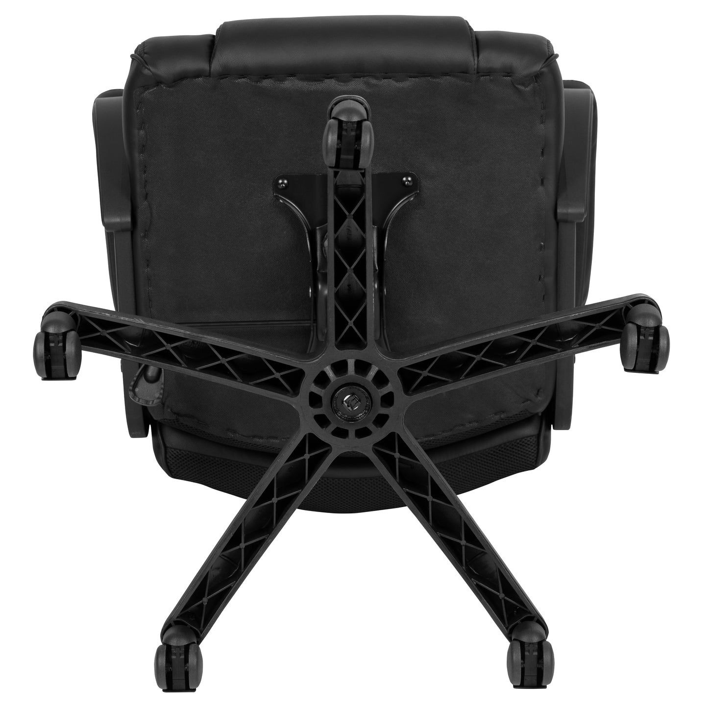 Flash Fundamentals Big & Tall 400 lb. Rated Black LeatherSoft Swivel Office Chair with Padded Arms