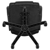 Flash Fundamentals Big & Tall 400 lb. Rated Black LeatherSoft Swivel Office Chair with Padded Arms