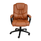 Flash Fundamentals Big & Tall 400 lb. Rated Brown LeatherSoft Swivel Office Chair with Padded Arms
