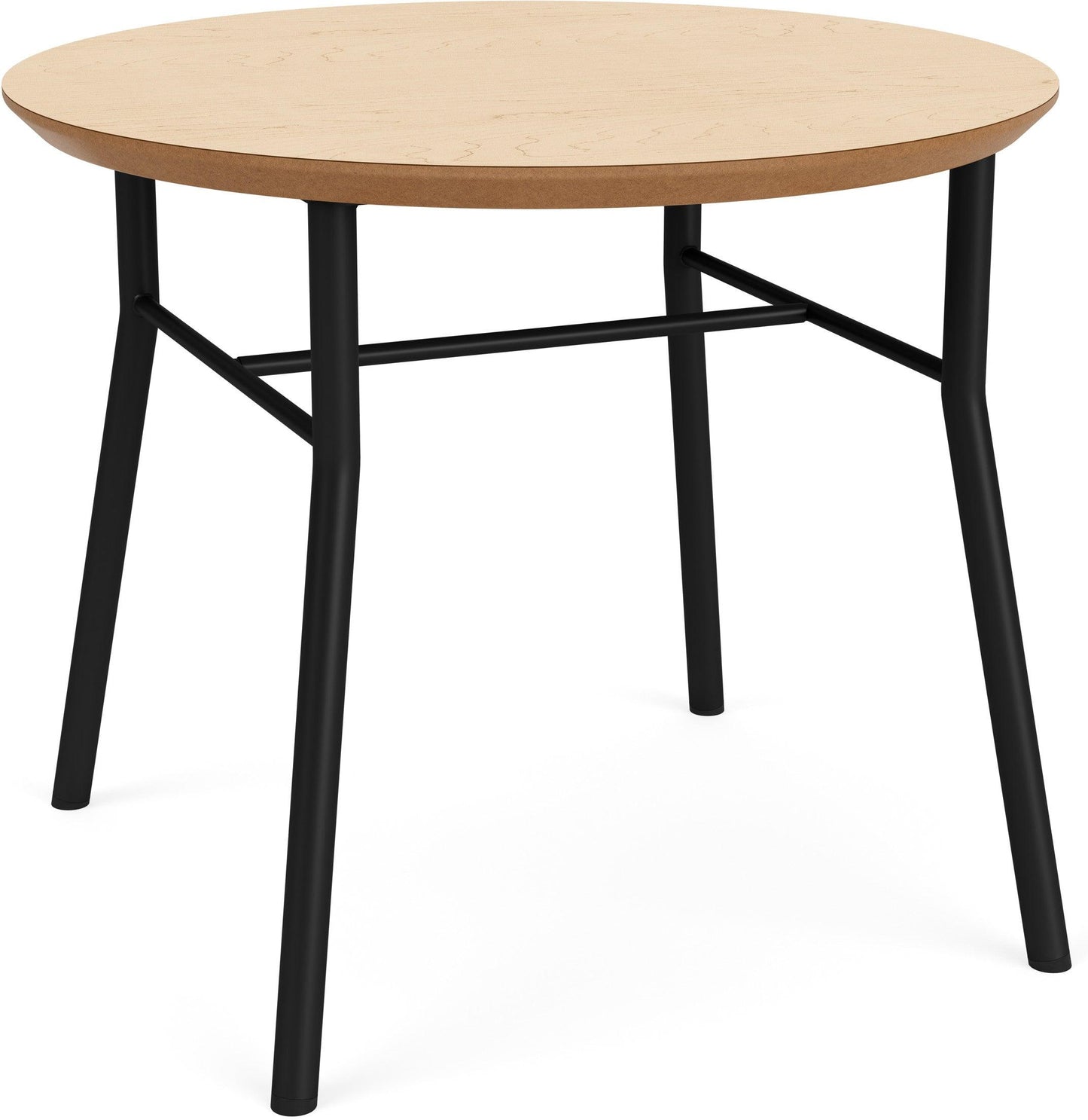 Chat Waiting Reception Round End Table Metal Frame 24" Dia High Pressure Laminate Top