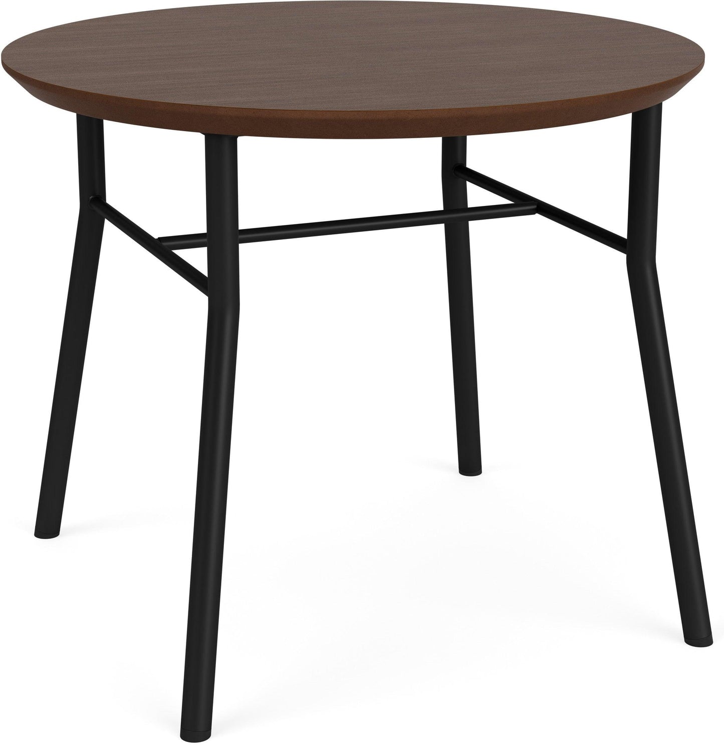 Chat Waiting Reception Round End Table Metal Frame 24" Dia High Pressure Laminate Top