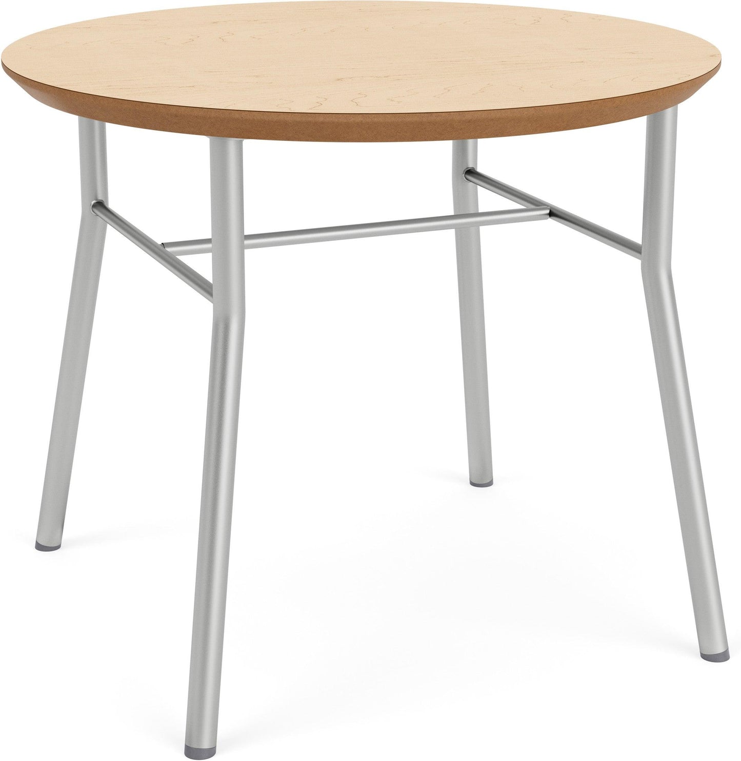 Chat Waiting Reception Round End Table Metal Frame 24" Dia High Pressure Laminate Top