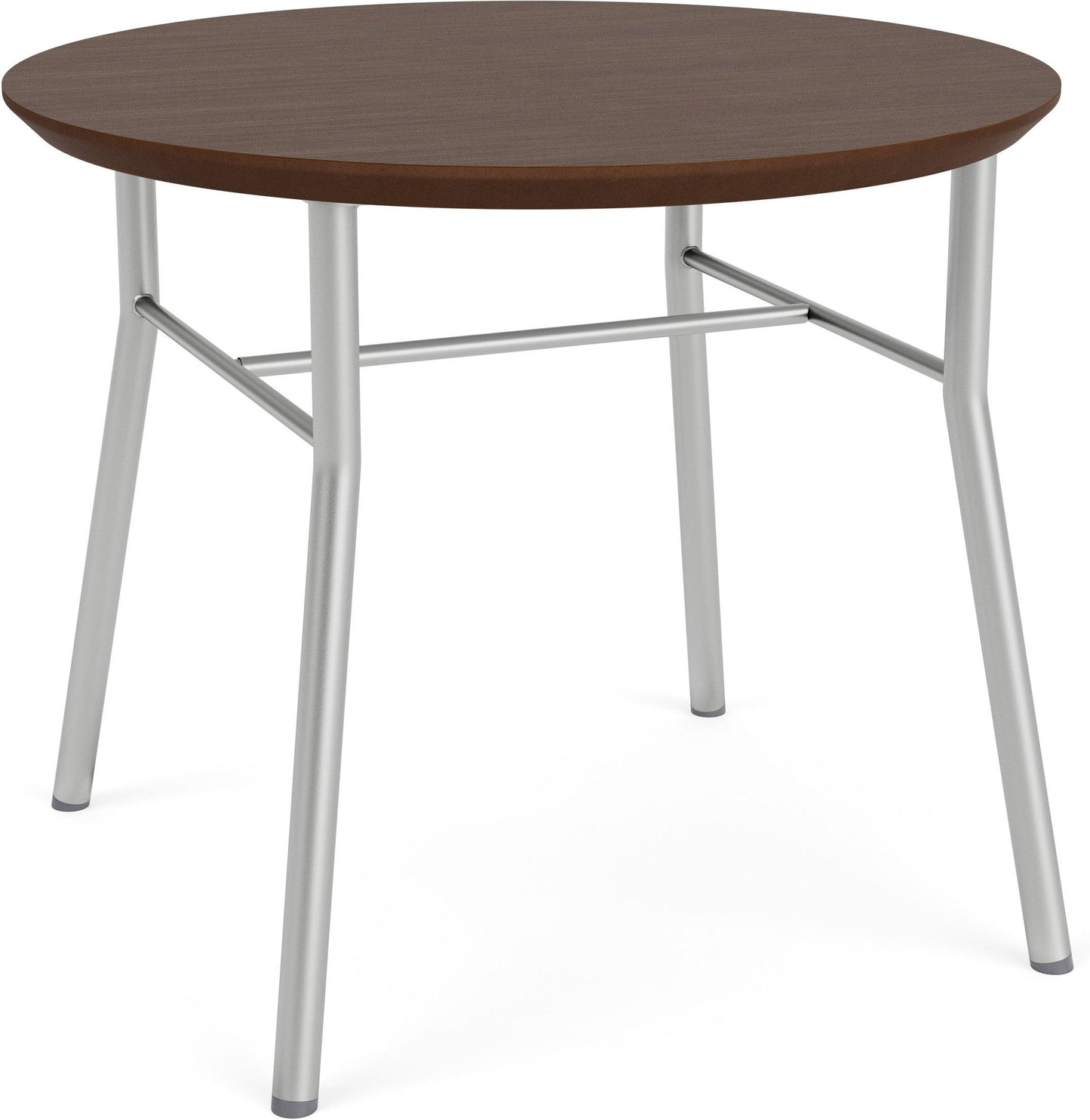 Chat Waiting Reception Round End Table Metal Frame 24" Dia High Pressure Laminate Top