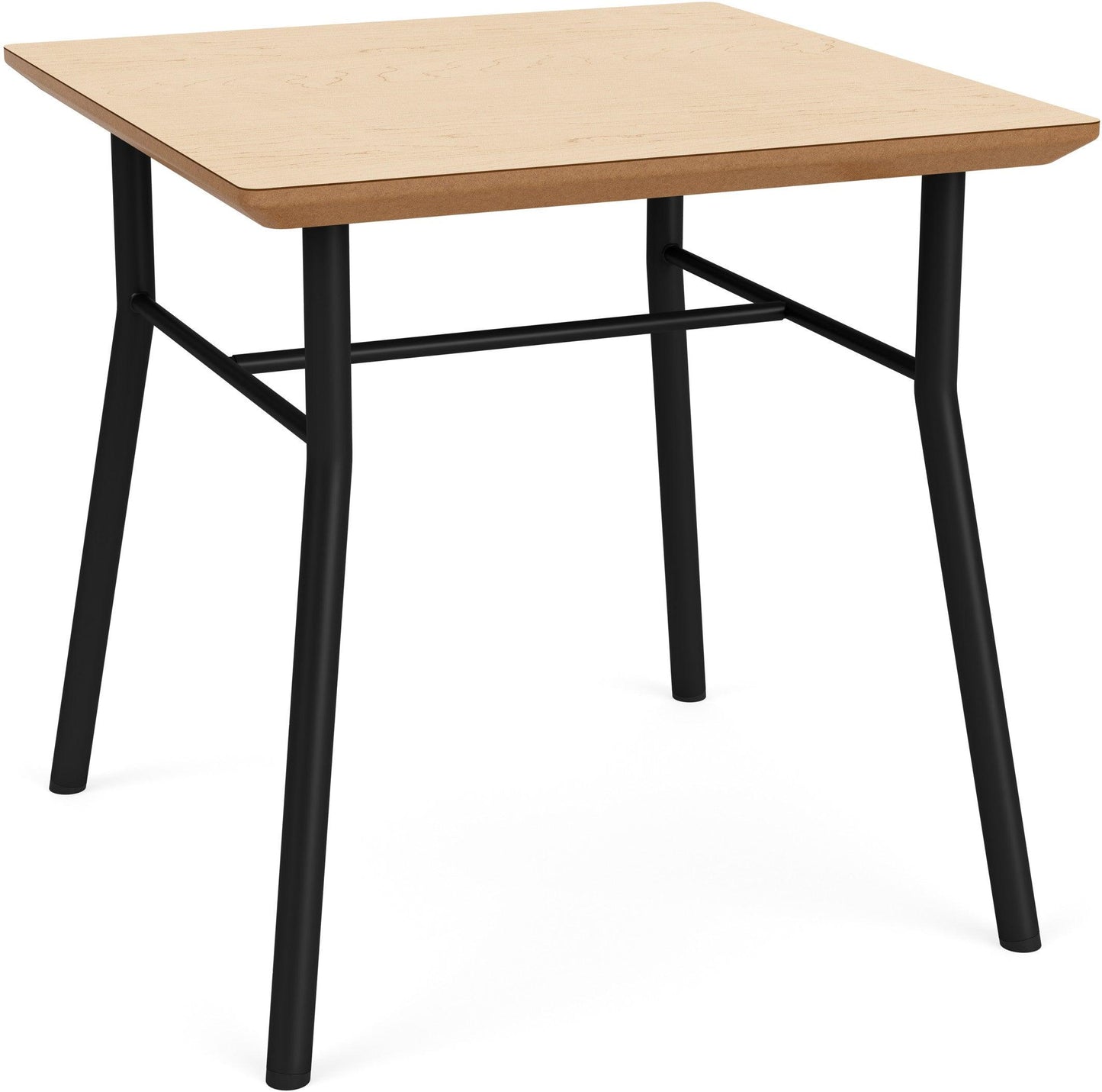 Chat Waiting Reception Square End Table Metal Frame 20x20" High Pressure Laminate Top
