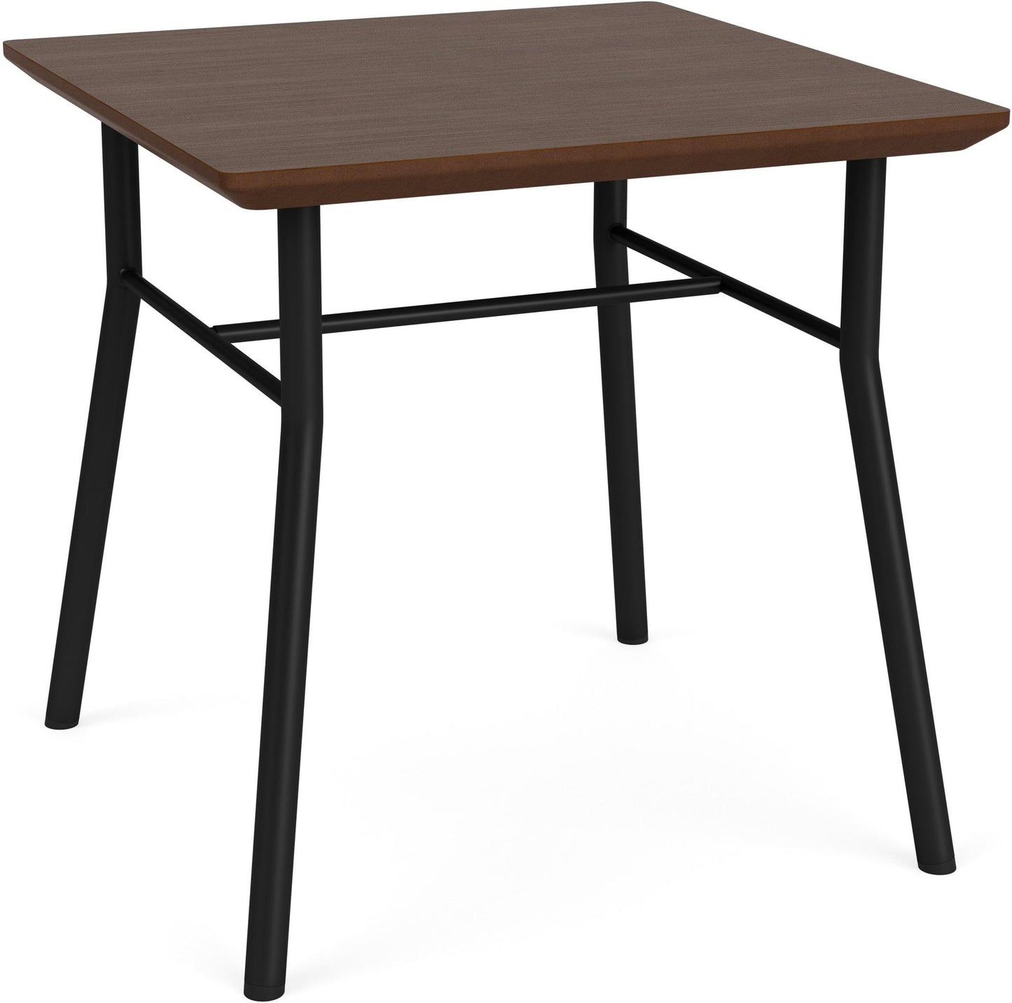 Chat Waiting Reception Square End Table Metal Frame 20x20" High Pressure Laminate Top