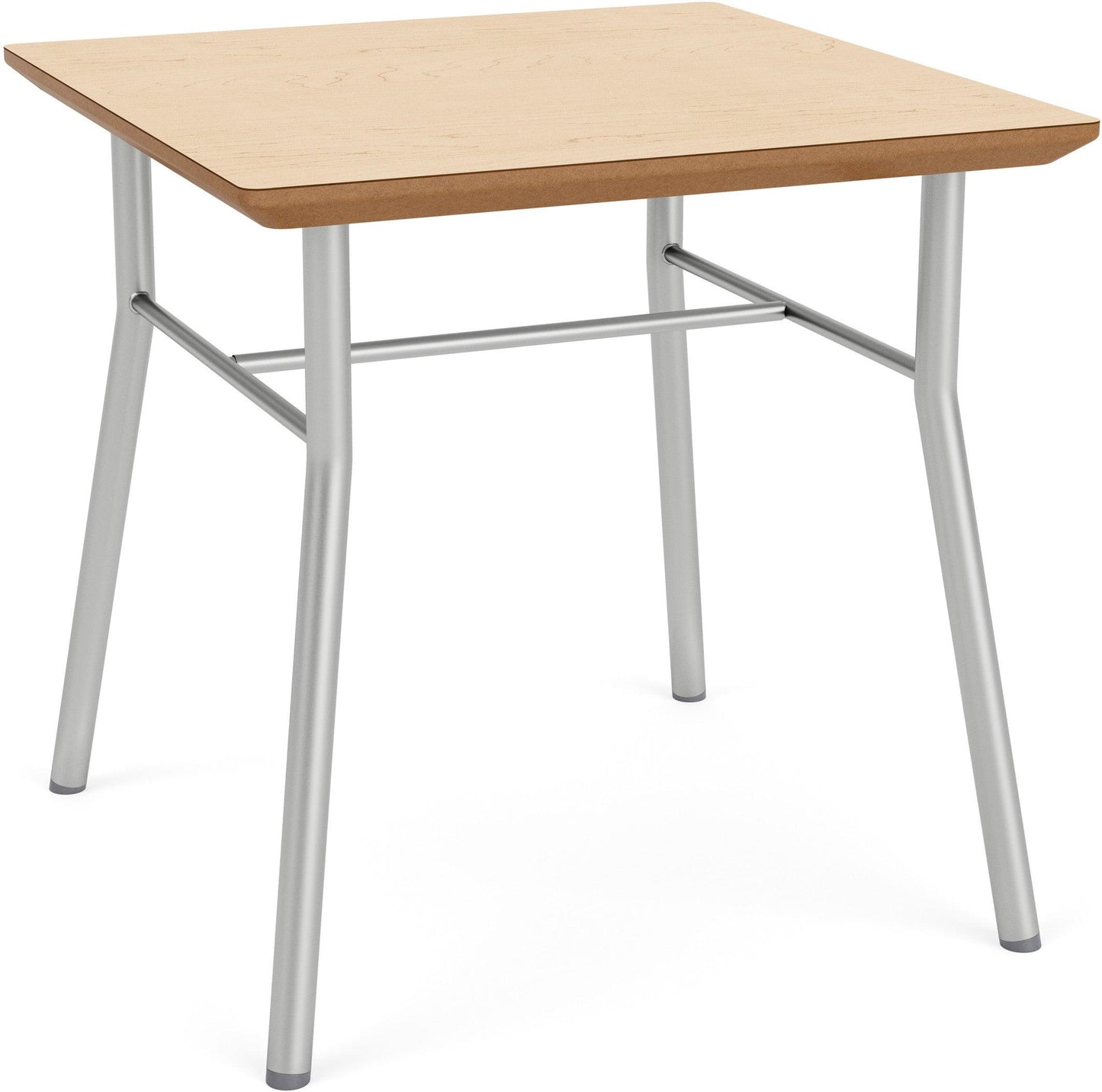 Chat Waiting Reception Square End Table Metal Frame 20x20" High Pressure Laminate Top