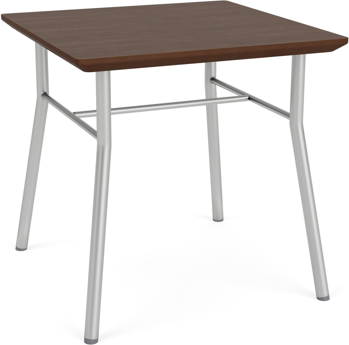 Chat Waiting Reception Square End Table Metal Frame 20x20" High Pressure Laminate Top