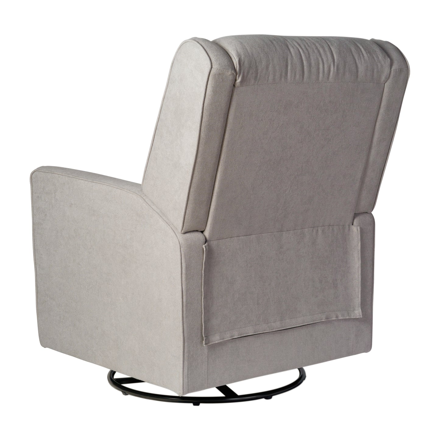 Cash Swivel Glider Rocker Recliner Chair, Manual 360 Degree Swivel Recliner Perfect for Living Room, Bedroom, or Nursery in Light Gray Upholstery