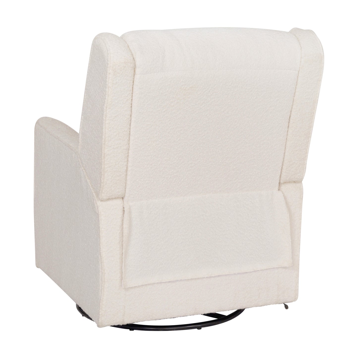 Cash Swivel Glider Rocker Manual Recliner Chair, 270 Degree Swivel, USB/USB-C Charging Ports, Perfect for Living Room or Nursery, Off-White Boucle