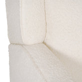 Cash Swivel Glider Rocker Manual Recliner Chair, 270 Degree Swivel, USB/USB-C Charging Ports, Perfect for Living Room or Nursery, Off-White Boucle