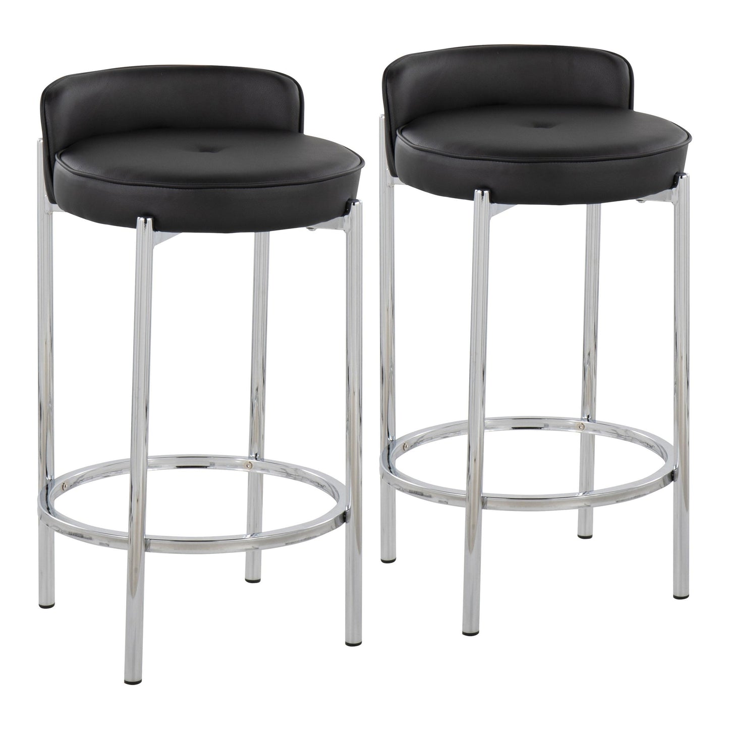 Chloe 26" Fixed-Height Counter Stool - Set of 2