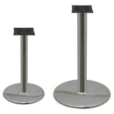 Chrome Plated Stamped Steel Disc Table Bases