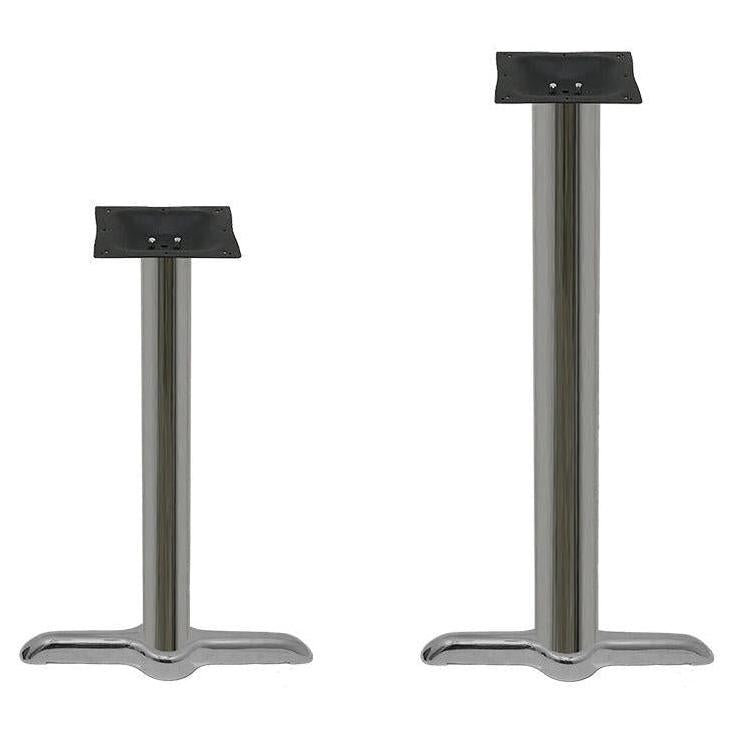 Labor-Saver Chrome Stamped Steel T-Table Base