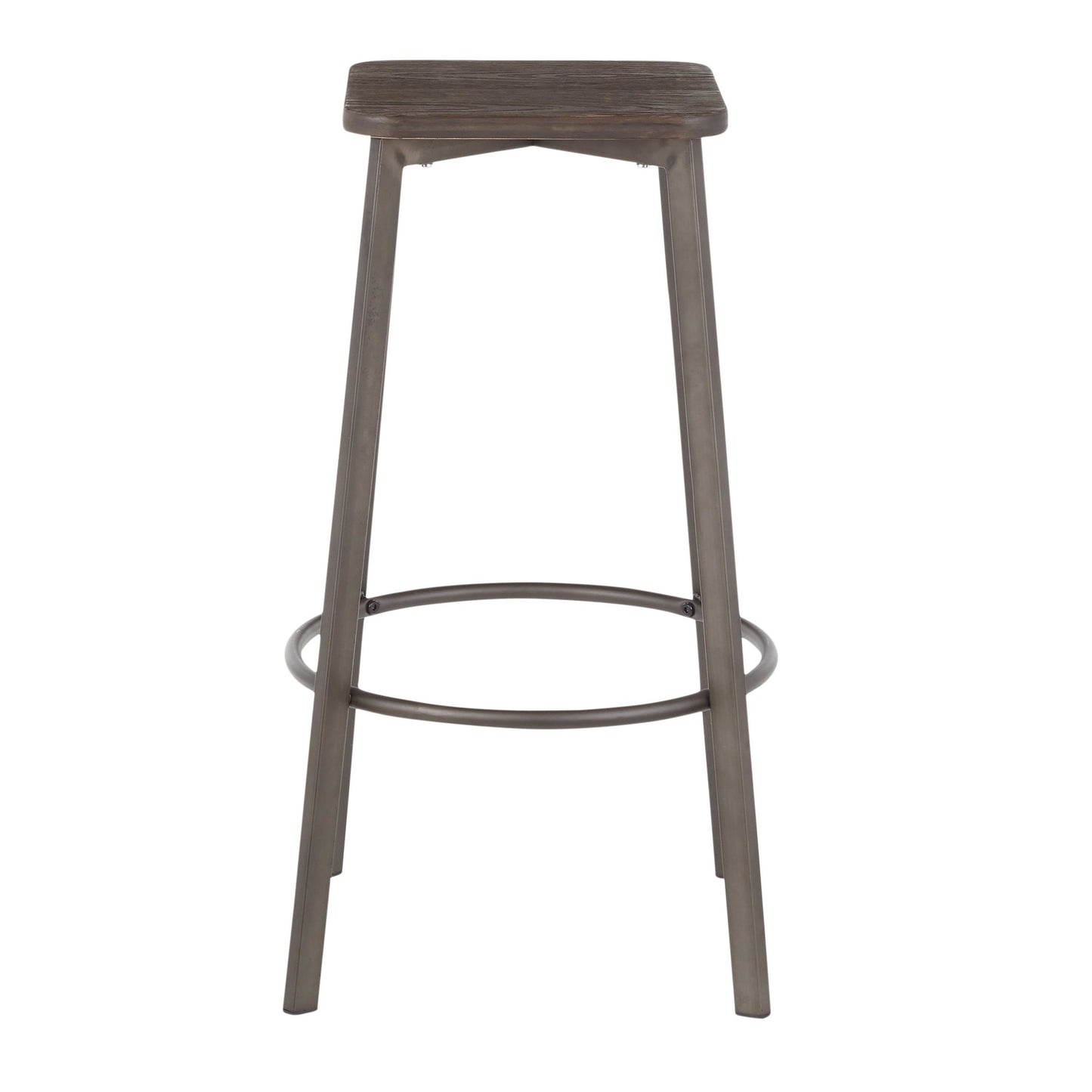 Clara Square 30" Fixed-Height Barstool - Set of 2