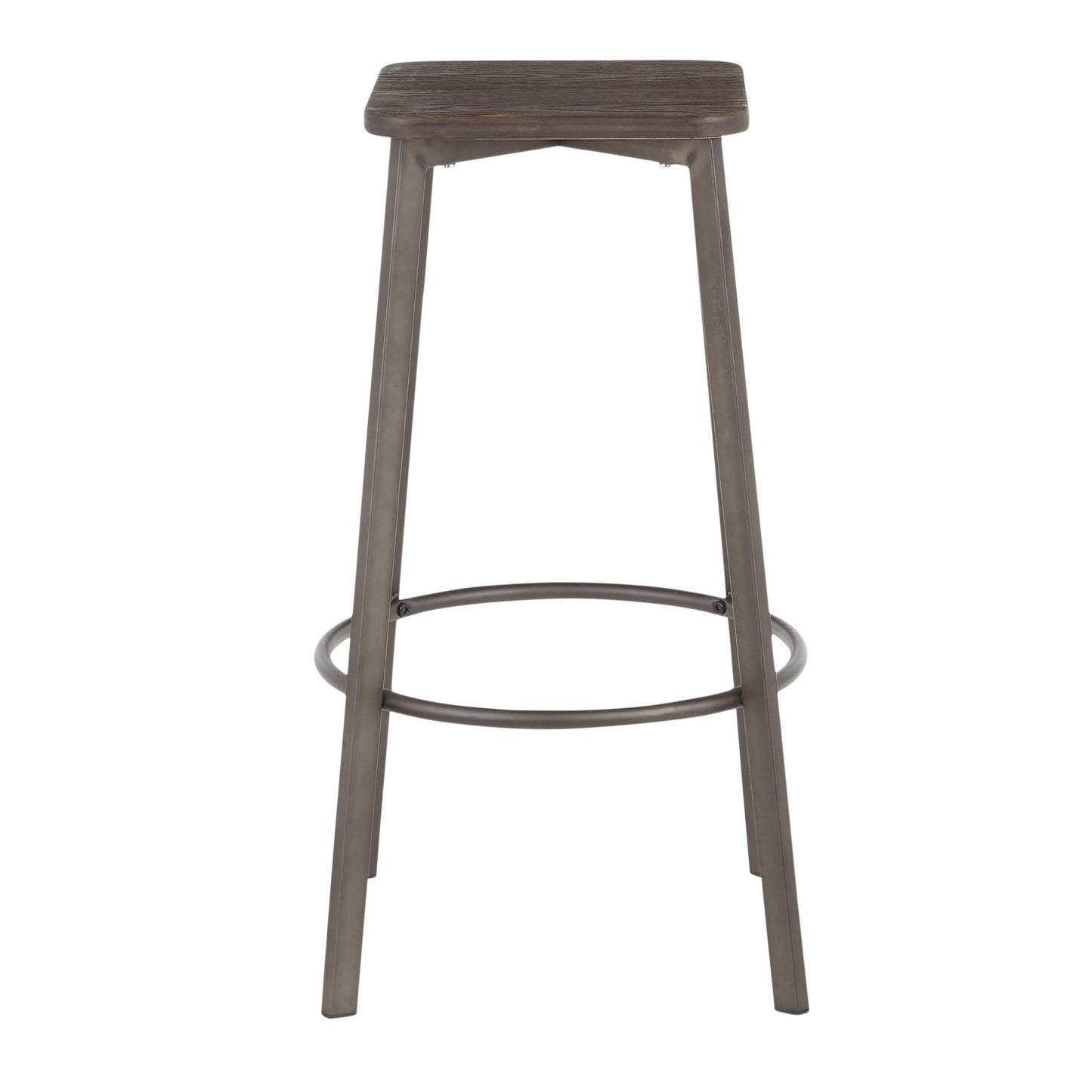 Clara Square 30" Fixed-Height Barstool - Set of 2