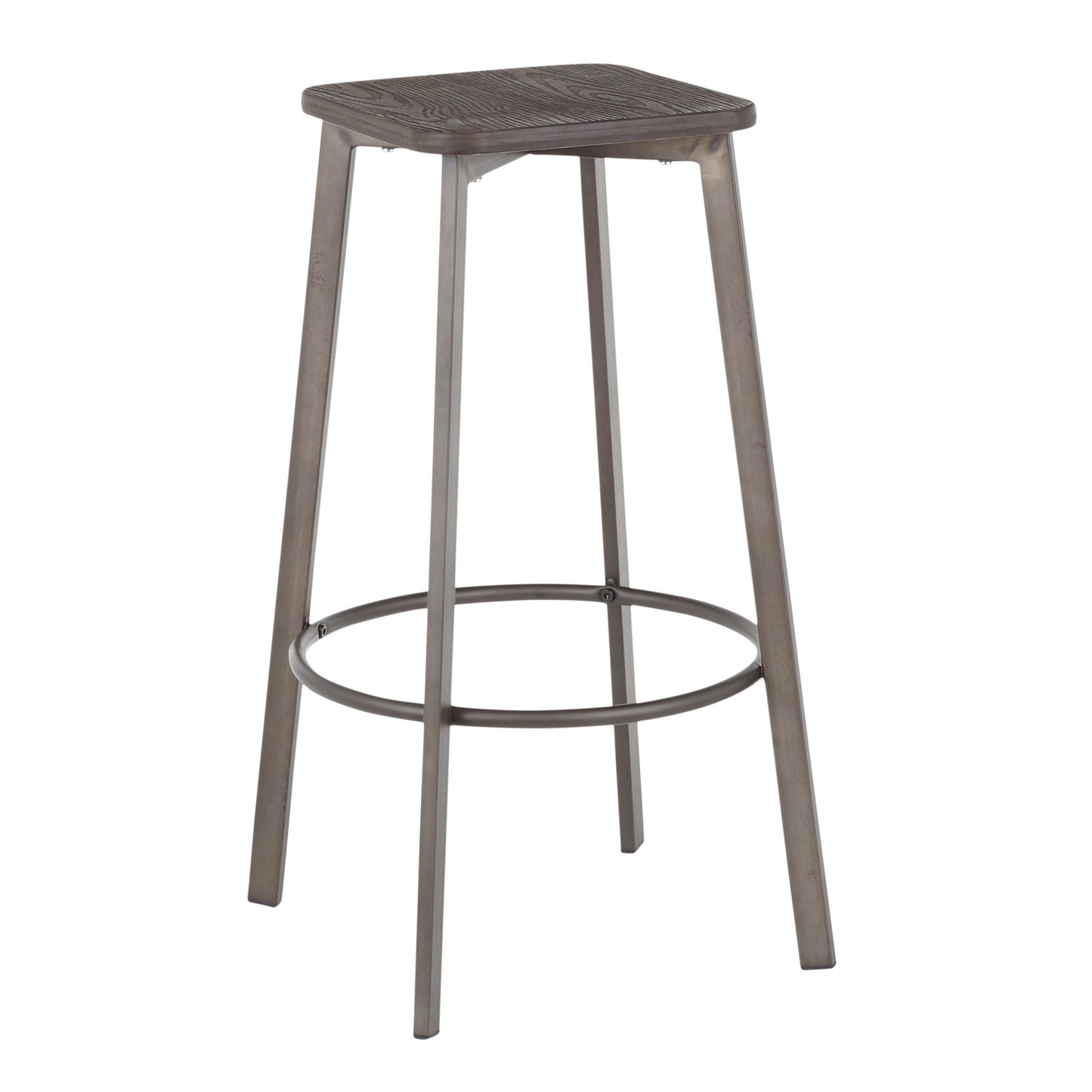 Clara Square 30" Fixed-Height Barstool - Set of 2