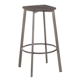 Clara Square 30" Fixed-Height Barstool - Set of 2